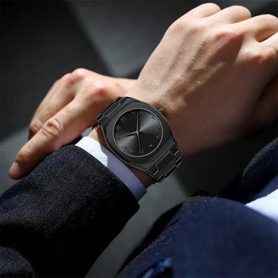 Arabic Dial full Mat Black chain image 4