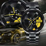 Original allroy rim Watch Black Chain with Yellow dial image 2