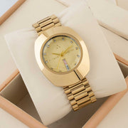 Fitron original  Diaster Watch white diamond with golden chain image 0