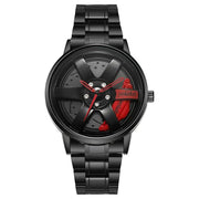 Original allroy rim Watch Black Chain with Red dial image 2