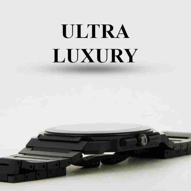 Arabic Dial full Mat Black chain image 12