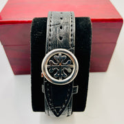 P.P Black Belt With Black Dial